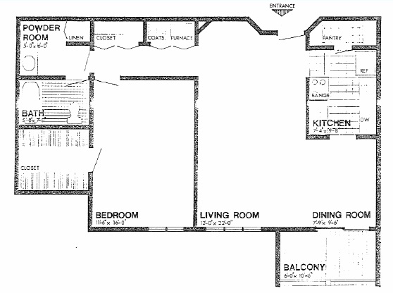 Unit E floor plan